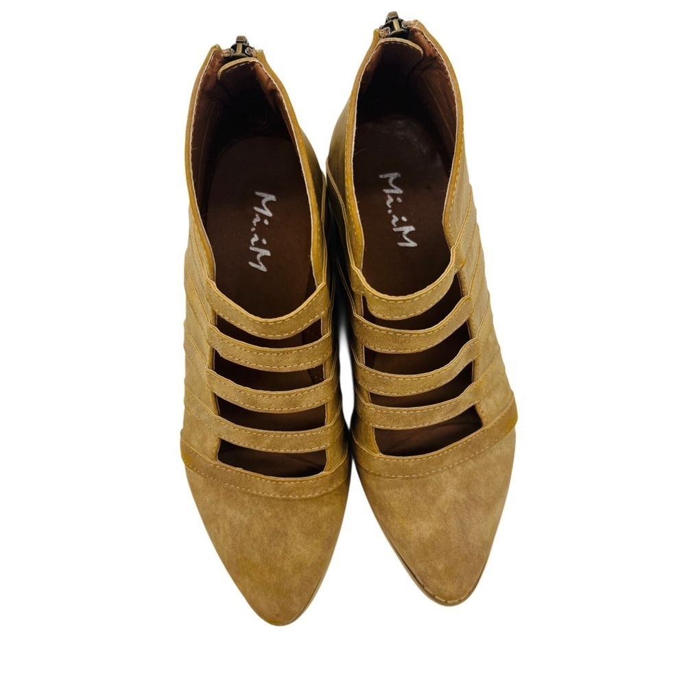 Tan Faux Leather Florence Ankle Boot Size 6 - Picture 7 of 10